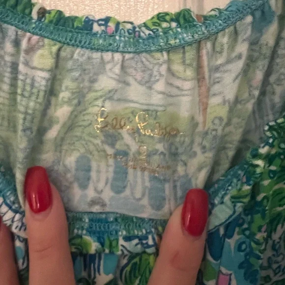 Lilly Pulitzer Teopical Print Sleeveless Top - Picture 3 of 5